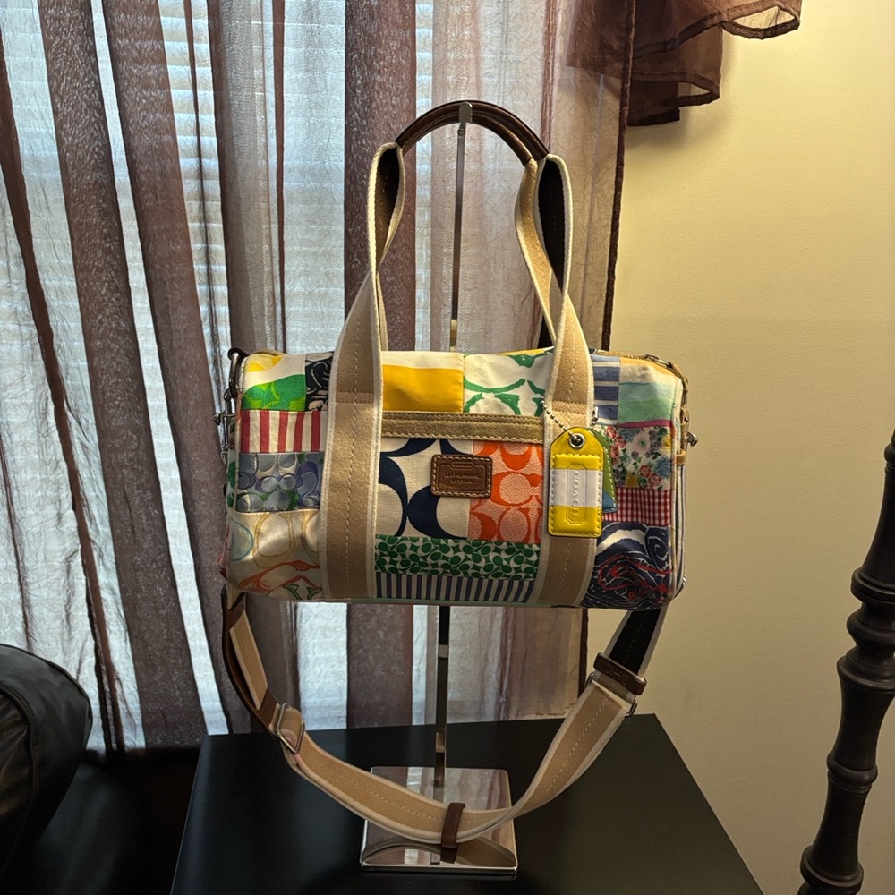Coach Colorful Patchwork Travel Bag